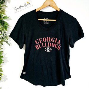 Georgia Bulldogs UGA Athens Black Spellout Logo Womens Tshirt Sz M - Ts305.4